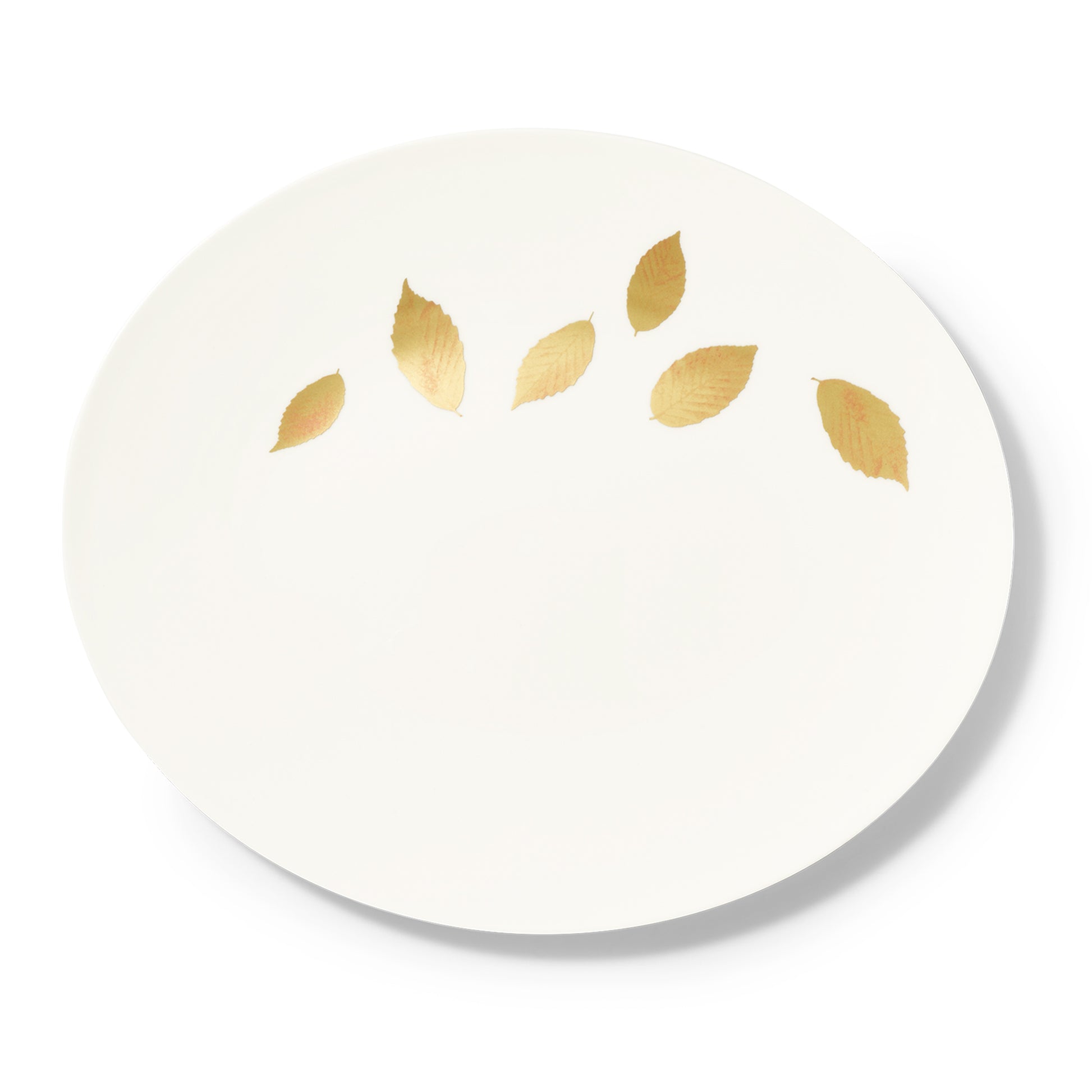 Gold Leaf - Oval Platter Gold 12.6in | 32cm (Ø) - JANGEORGe Interiors & Furniture