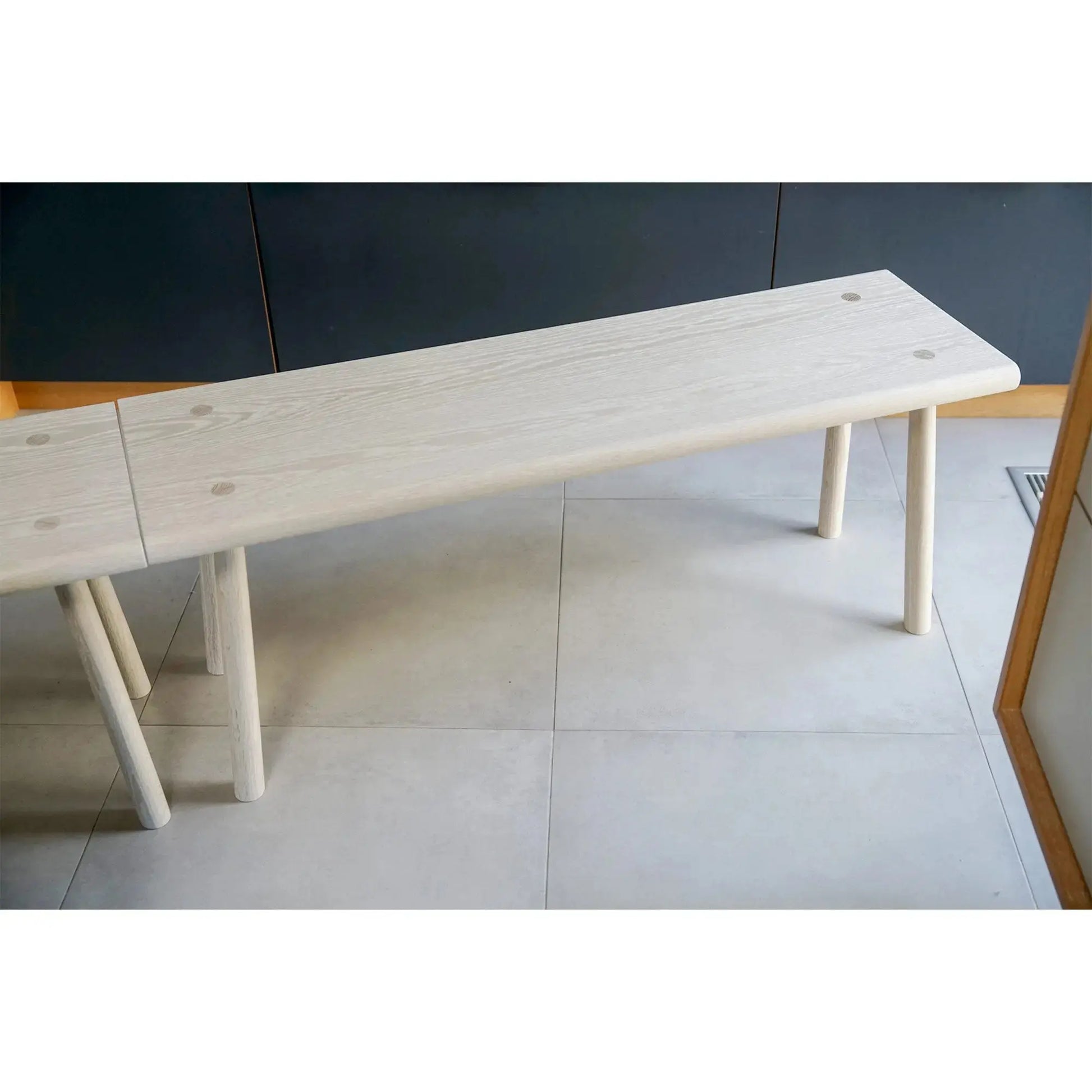 Solid Oak Bench and Stool - JANGEORGe Interiors & Furniture