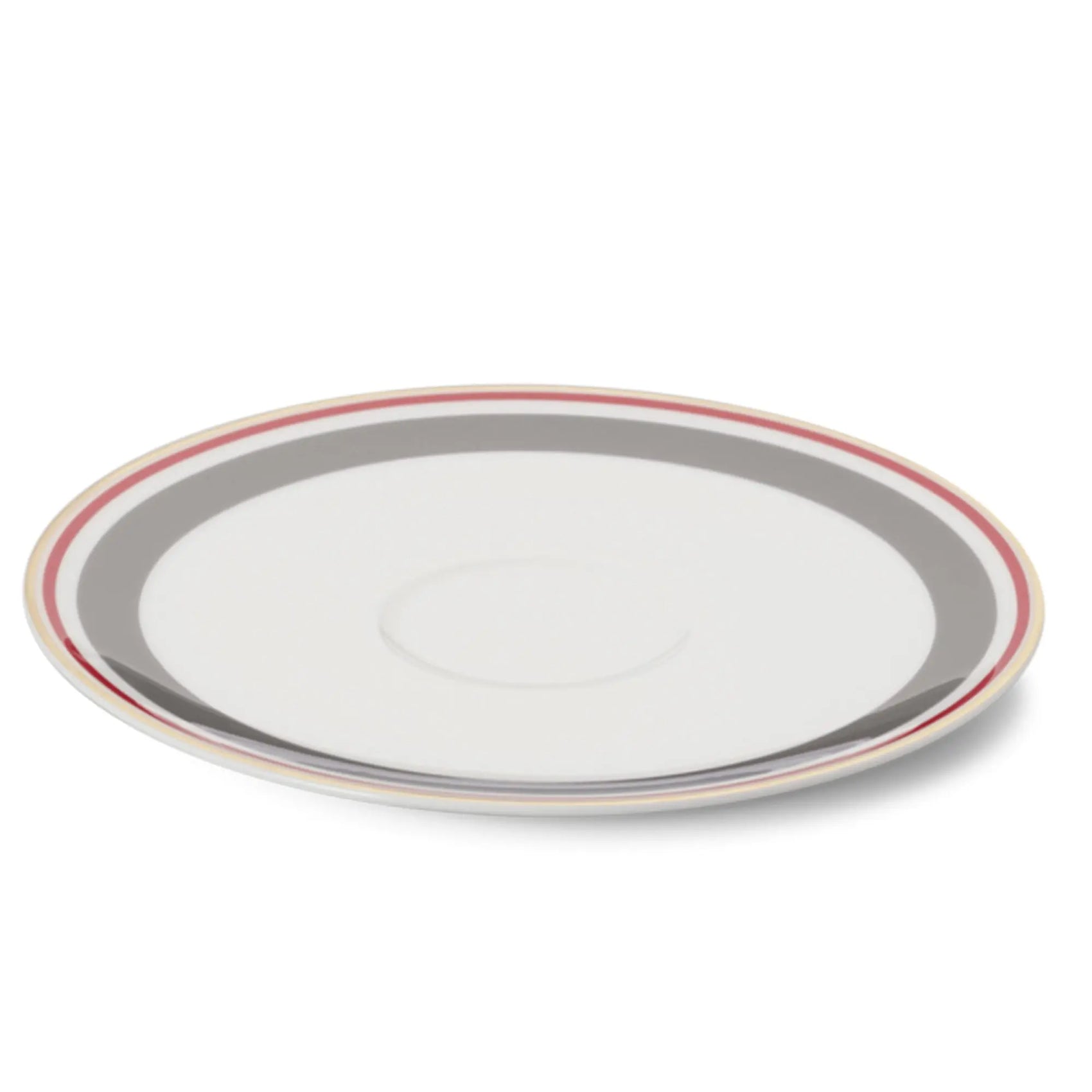 Capri - Coffee Saucer Anthracite/Red 6.2 in | 16cm - JANGEORGe Interiors & Furniture