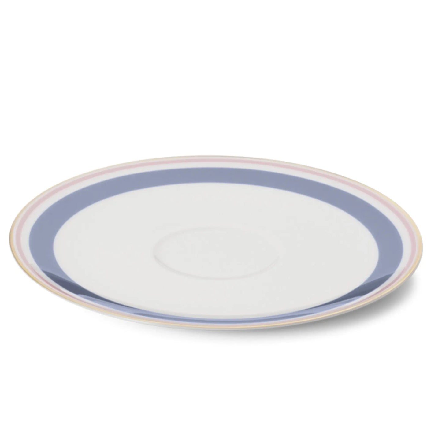 Capri - Coffee Saucer Blue/Rose 6.2 in | 16cm - JANGEORGe Interiors & Furniture