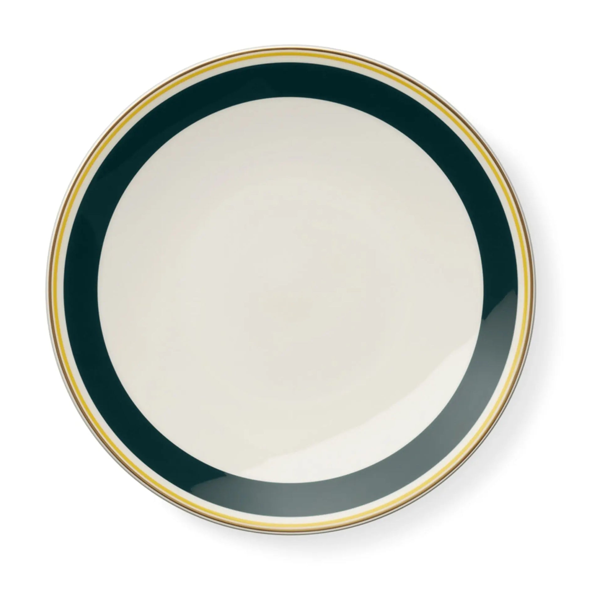 Capri - Dessert Plate Dark Green/Yellow 9.4 in | 24cm - JANGEORGe Interiors & Furniture