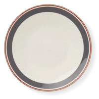 Capri - Dinner Plate Anthracite/Red 11 in | 28cm - JANGEORGe Interiors & Furniture