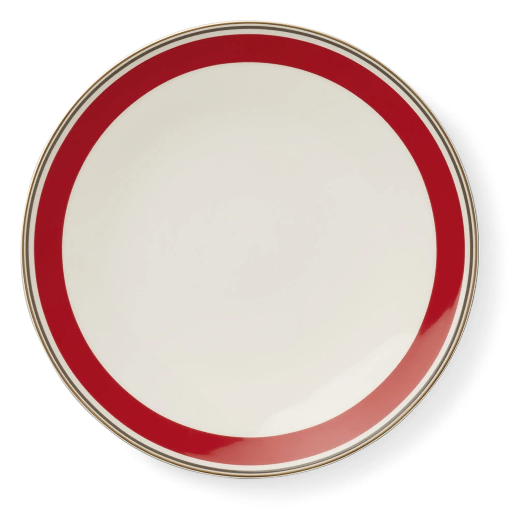 Capri - Dinner Plate Red/Anthracite 11 in | 28cm - JANGEORGe Interiors & Furniture