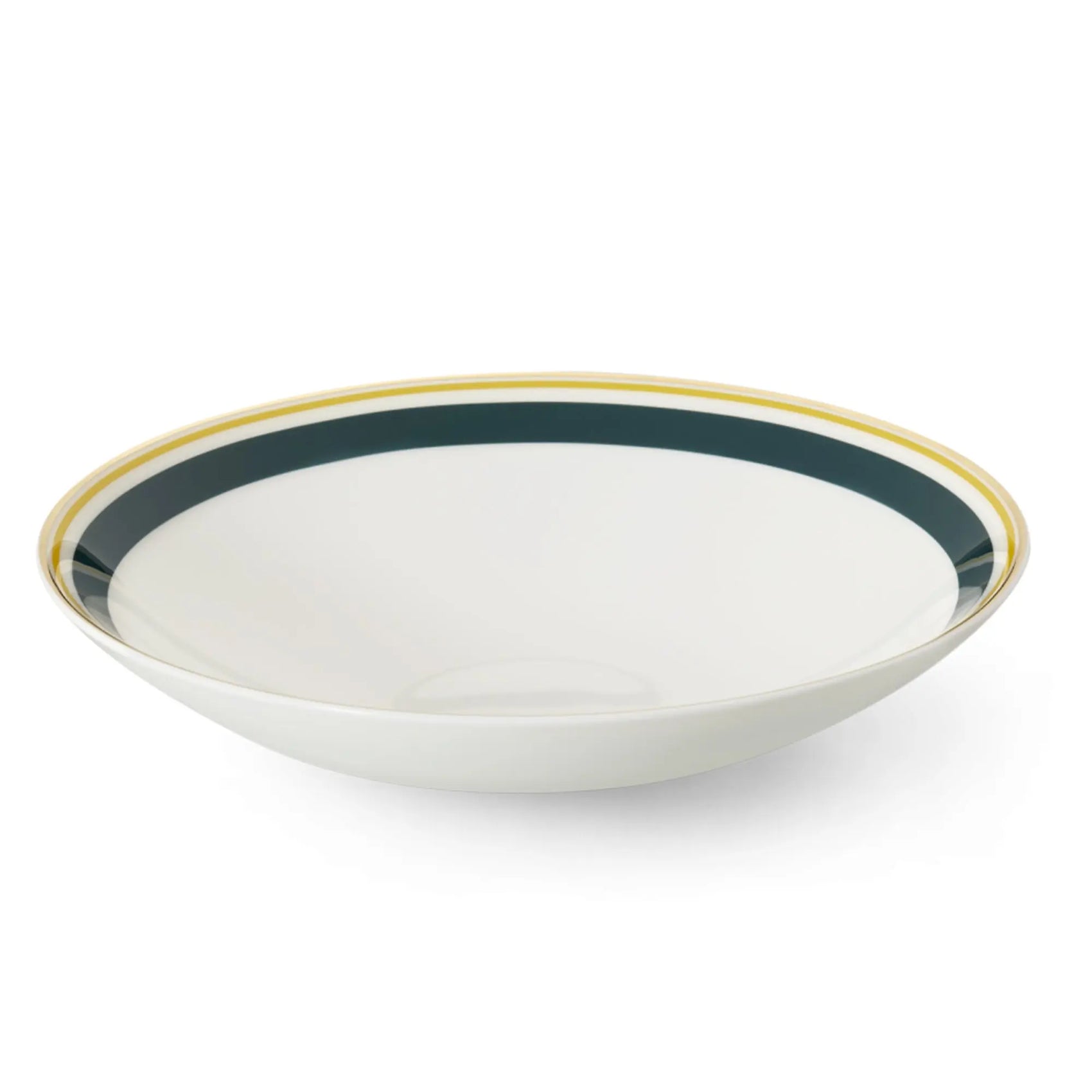 Capri - Plate/Bowl Dark Green/Yellow 9.4 in | 24cm - JANGEORGe Interiors & Furniture