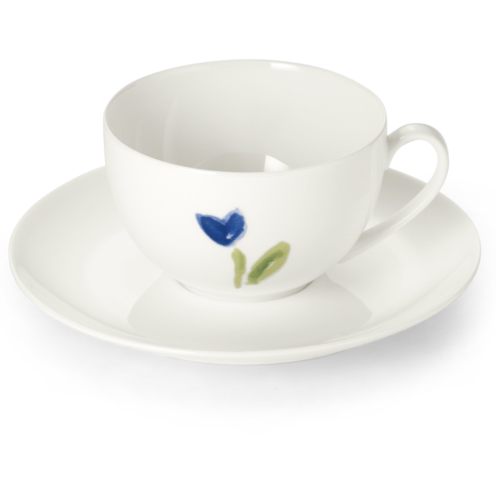 Impression (Blue Flower) - Set Coffee Cup & Saucer 8.5 fl oz | 0.25L | Dibbern | JANGEORGe Interiors & Furniture