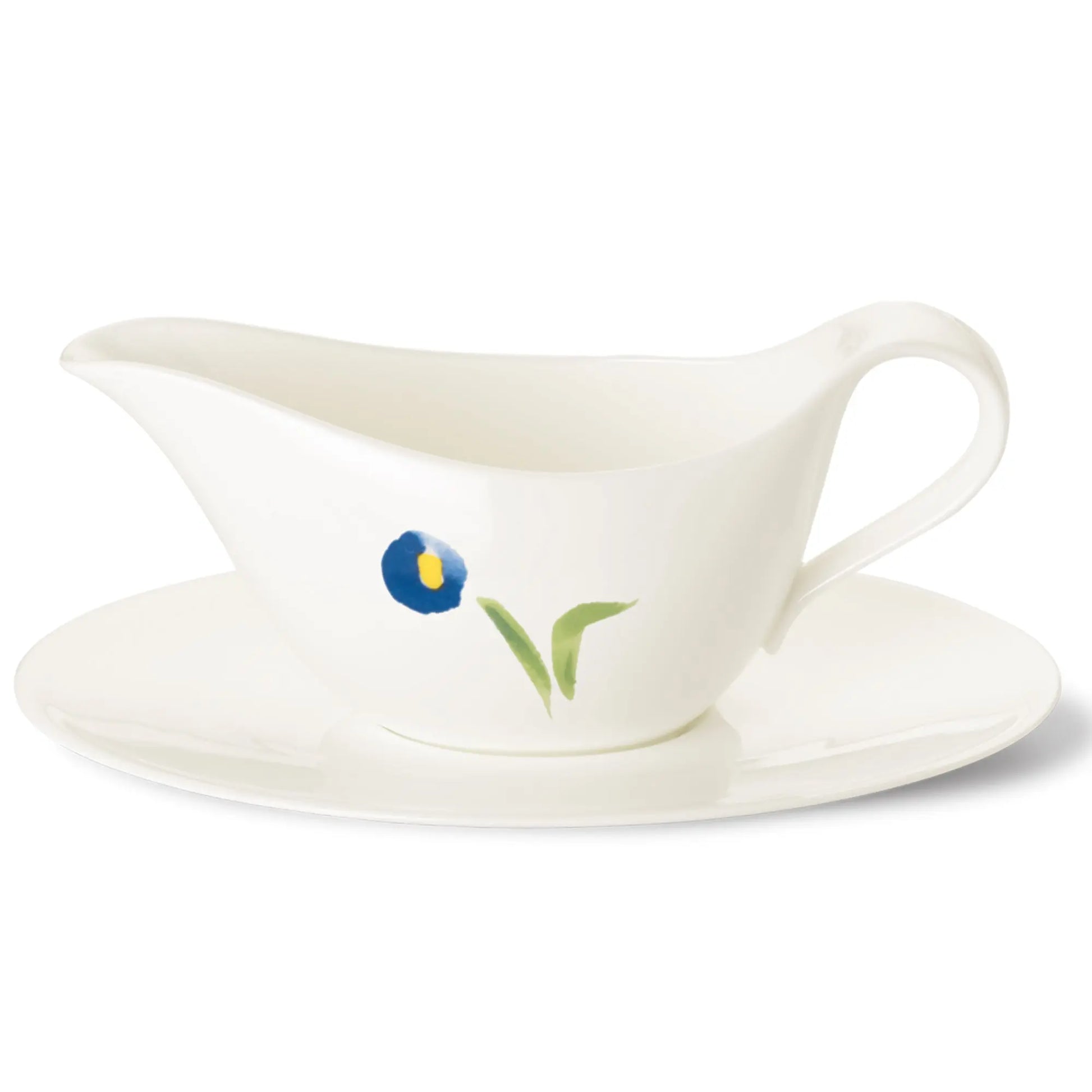 Impression (Blue Flower) - Set Sauce Boat & Stand 15.2 FL OZ | 0.45L | Dibbern | JANGEORGe Interiors & Furniture