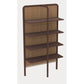 Gervasoni Daen 72 Bookshelf. Date lacquered frame with Vibes Arena Back Panel.  Brown Bookshelf USA.