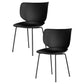 Hana Chair Set of 2 - Un-Upholstered (Non-Stackable Black Legs) - JANGEORGe Interiors & Furniture