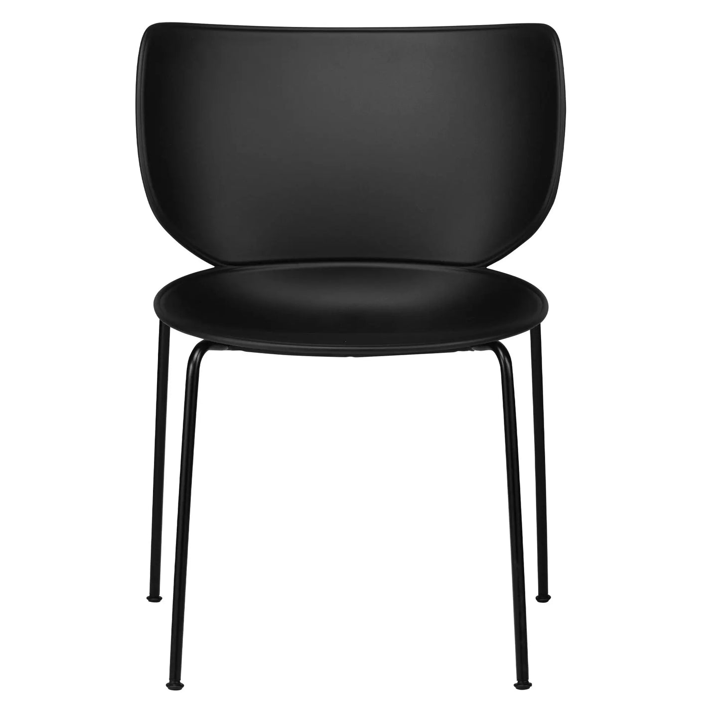 Hana Chair Set of 4 - Un-Upholstered (Stackable Black Legs) - JANGEORGe Interiors & Furniture