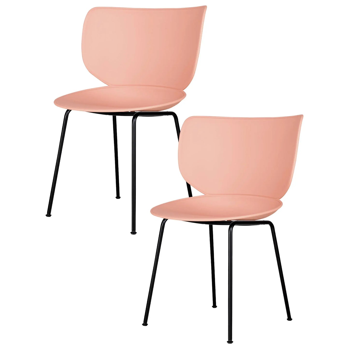 Hana Chair Set of 2 - Un-Upholstered (Non-Stackable Black Legs) - JANGEORGe Interiors & Furniture