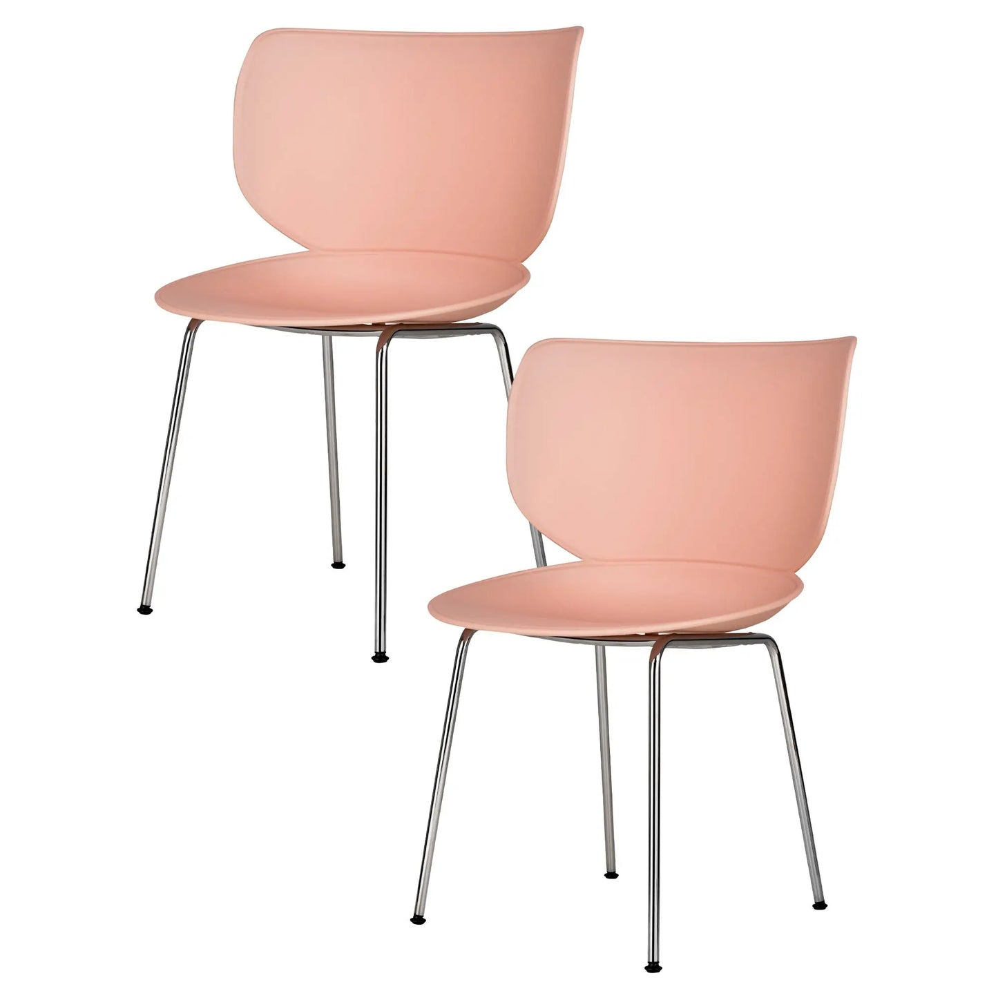 Hana Chair Set of 4 - Un-Upholstered (Stackable Chrome Legs) - JANGEORGe Interiors & Furniture