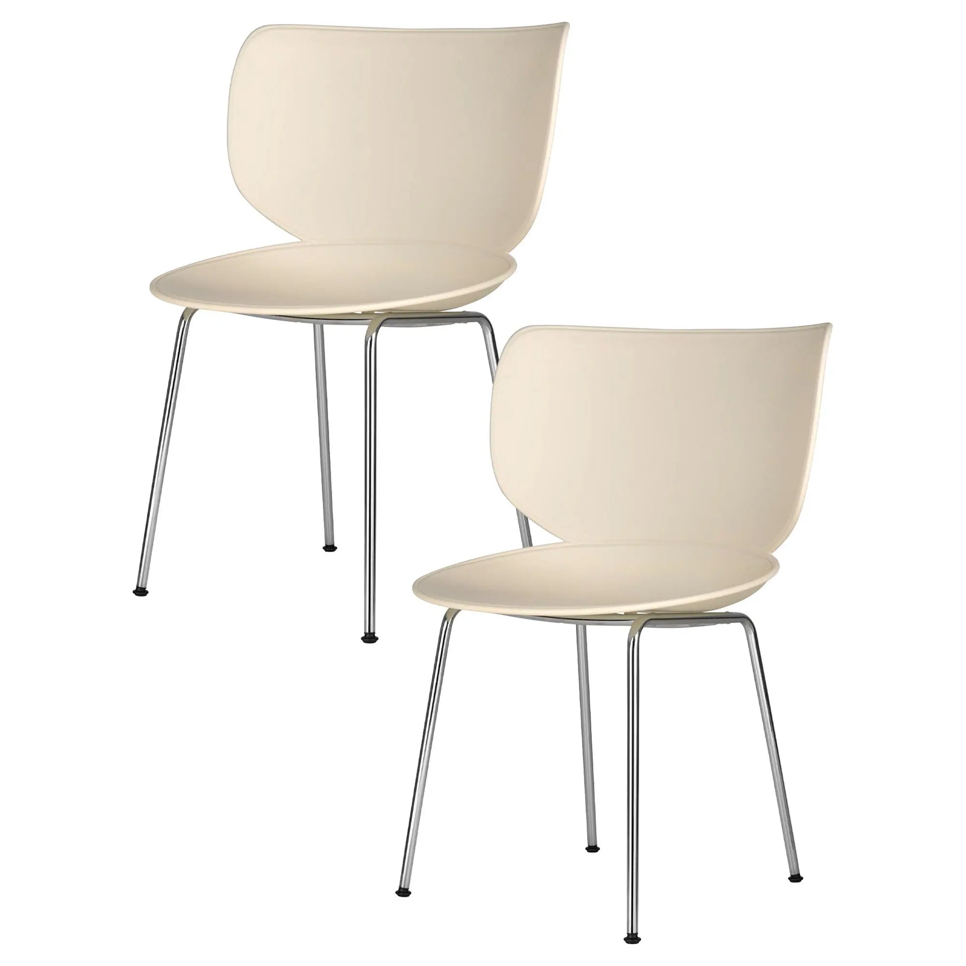 Hana Chair Set of 4 - Un-Upholstered (Non-Stackable Chrome Legs) - JANGEORGe Interiors & Furniture