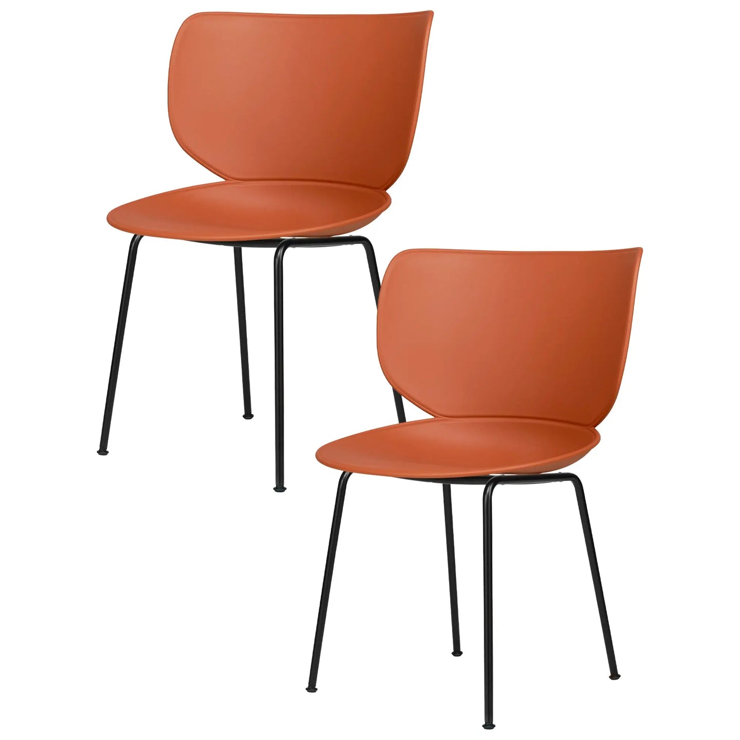 Hana Chair Set of 4 - Un-Upholstered (Non-Stackable Black Legs) - JANGEORGe Interiors & Furniture