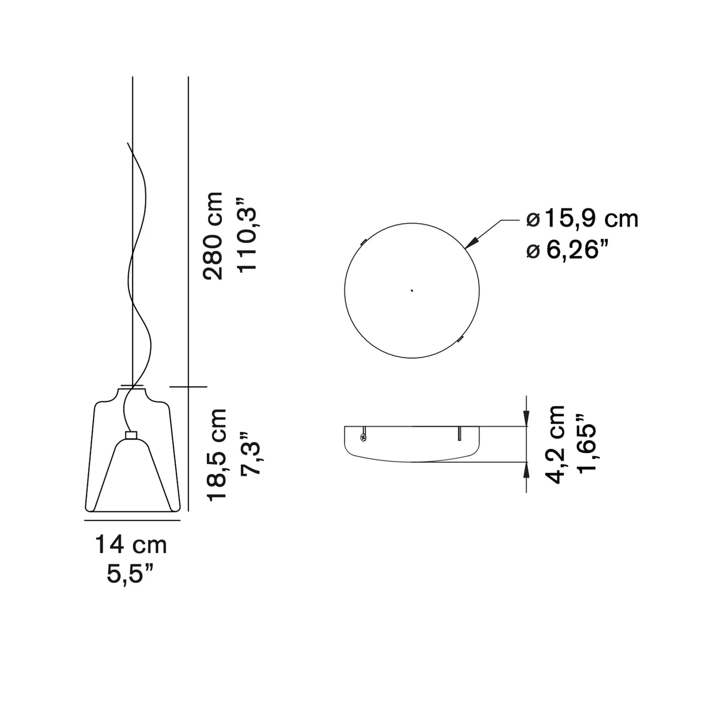 Lanternina 471 SR - Suspension Lamp - JANGEORGe Interiors & Furniture