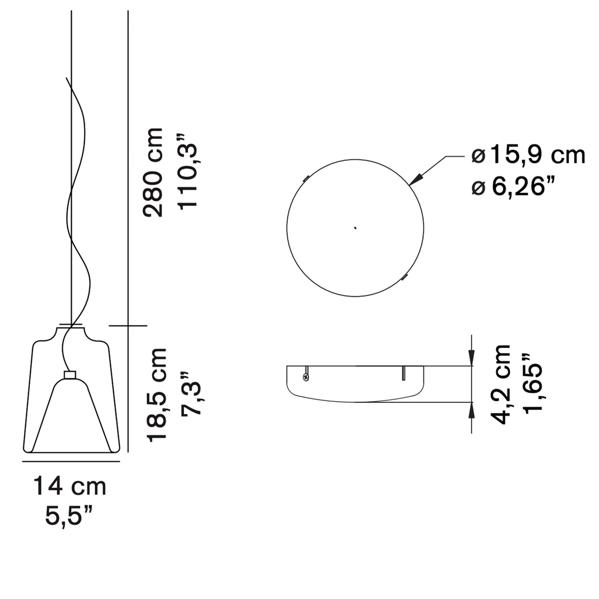 Lanternina 471 - Suspension Lamp | Oluce | JANGEORGe Interiors & Furniture