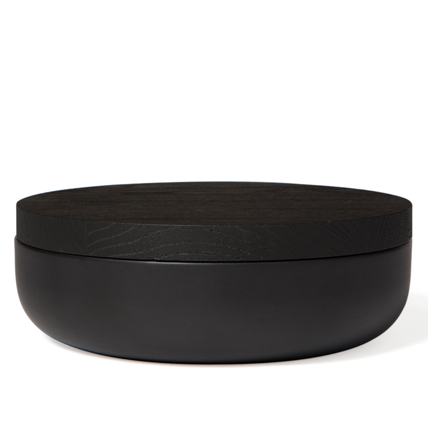 VVD Pottery - Black Ceramic with Black Varnished Oak Lid (3073/3072/3053/3052/3023/3022) - JANGEORGe Interiors & Furniture