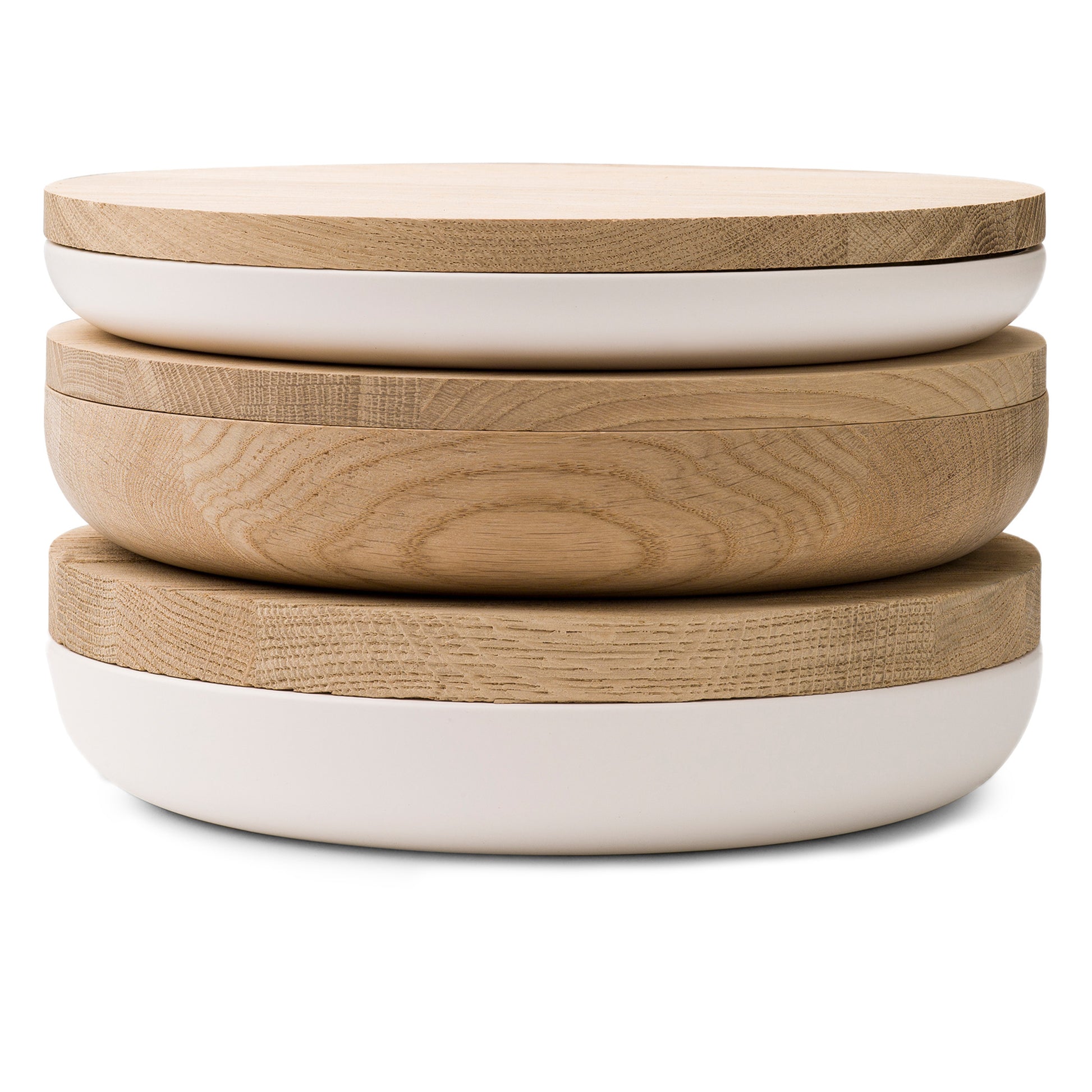 VVD Pottery - Oak 30x5cm with 3cm Oak Lid (3053) - JANGEORGe Interiors & Furniture