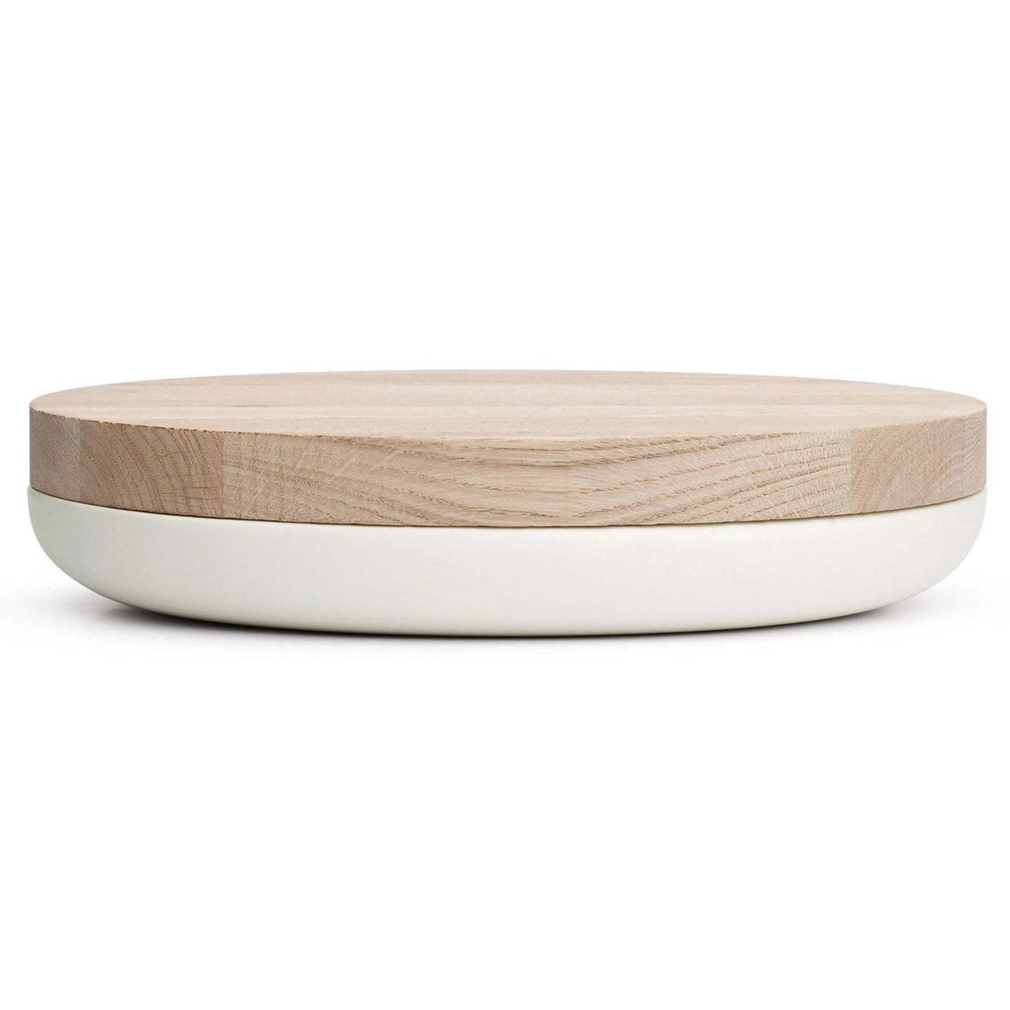 VVD Pottery - Ceramic 30x2cm with 3cm Oak Lid (3023) - JANGEORGe Interiors & Furniture