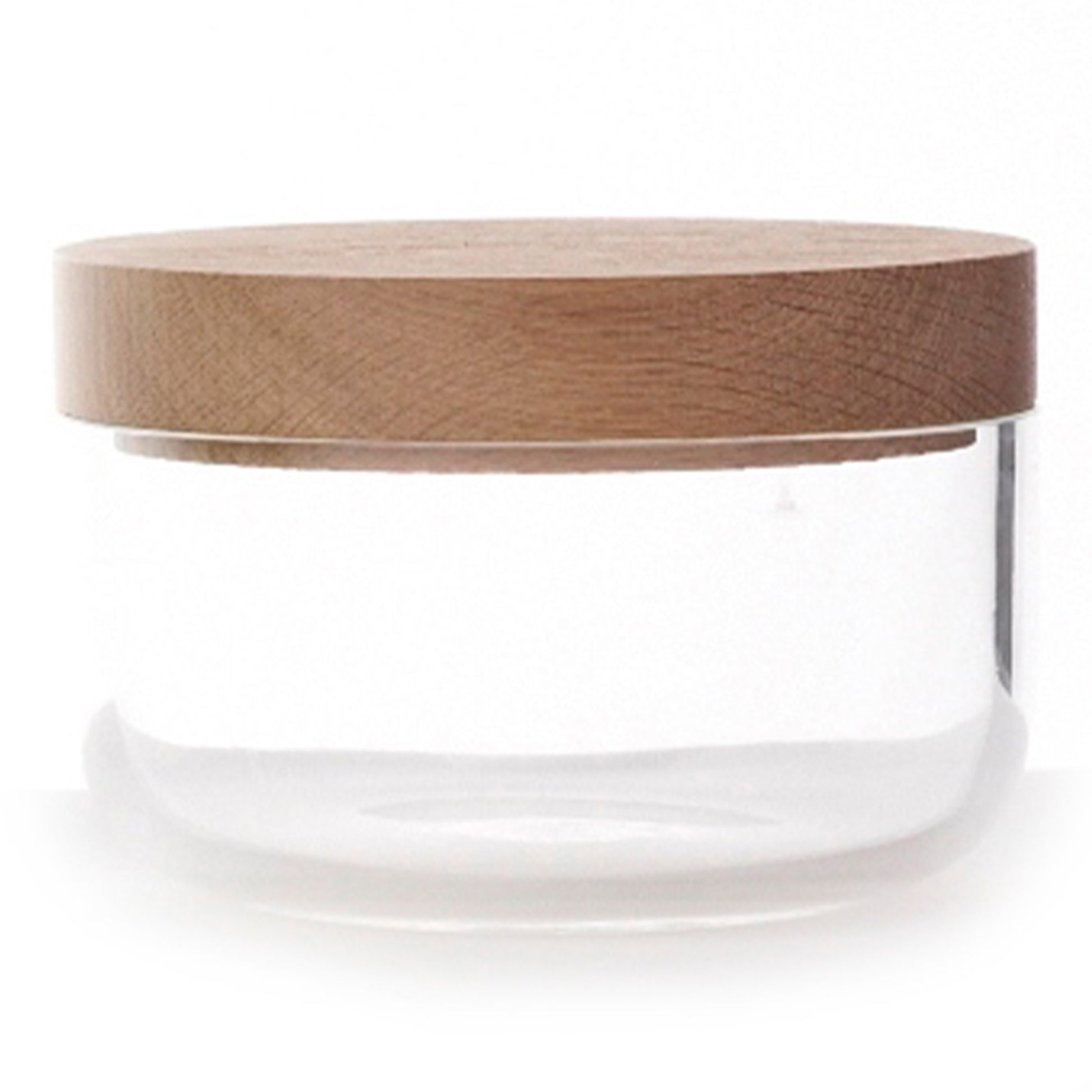 VVD Pottery - Glass 15x7cm with 3cm Oak Lid (1573) - JANGEORGe Interiors & Furniture