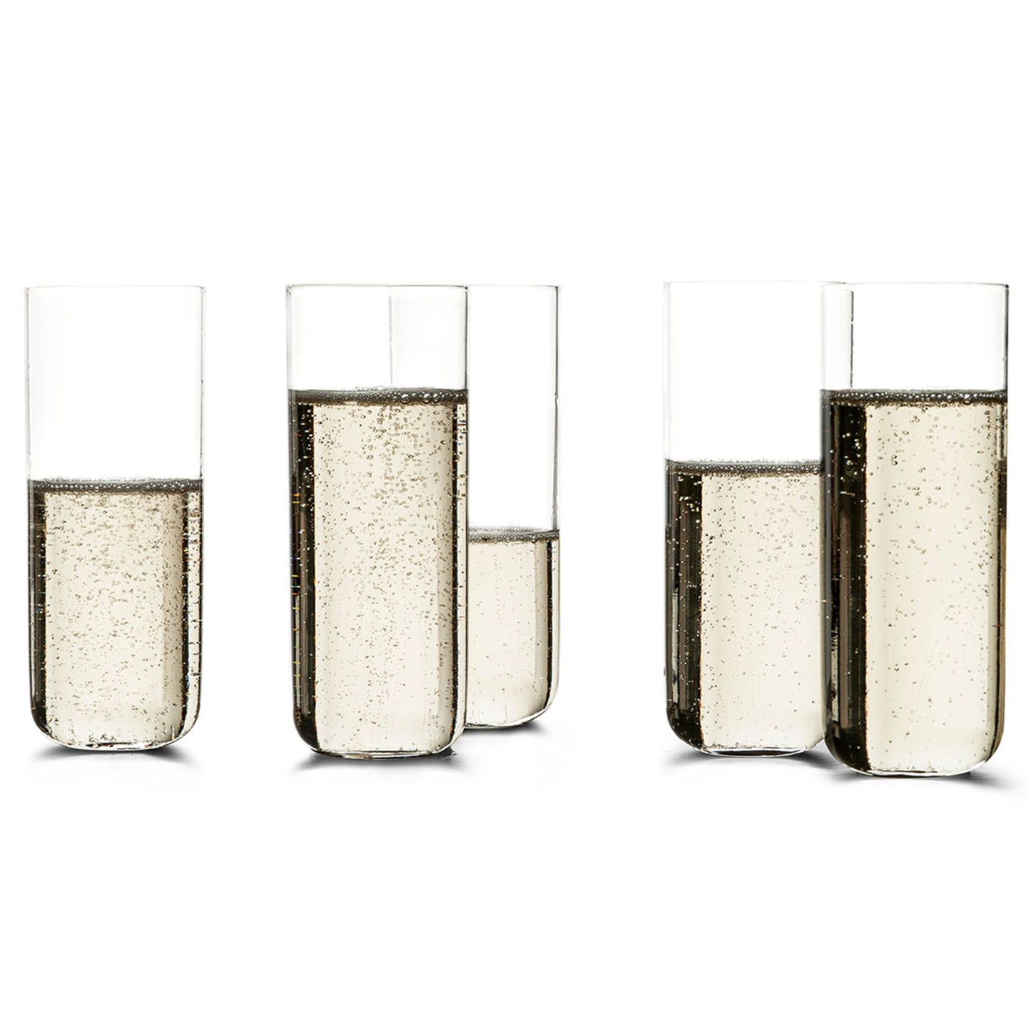 VVD - Champagne Glass, 1mm Thick Glass, Set of 6 - JANGEORGe Interiors & Furniture