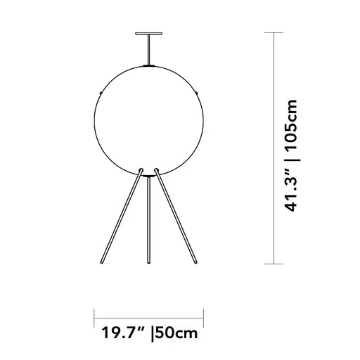 Luna Verticale (1957), Floor lamp | Tato | JANGEORGe Interior Design