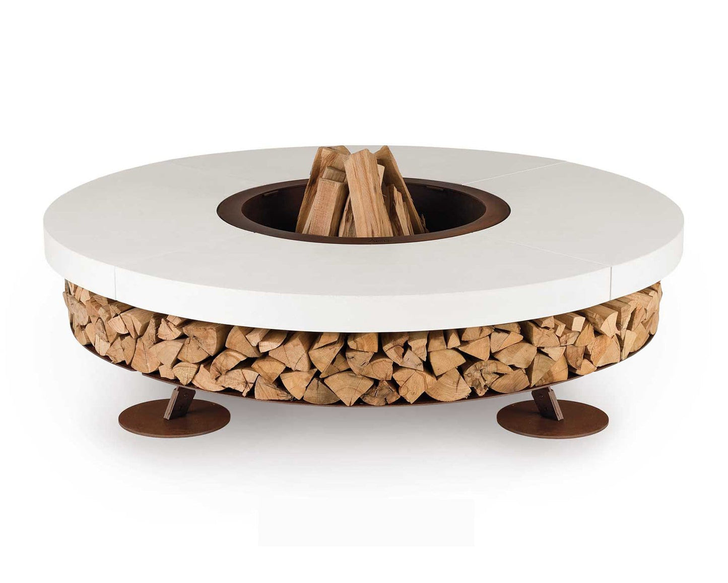 Ercole Outdoor Wood-Burning Fire Pit, Concrete | AK47 DesignArt | JANGEORGe Interior Design