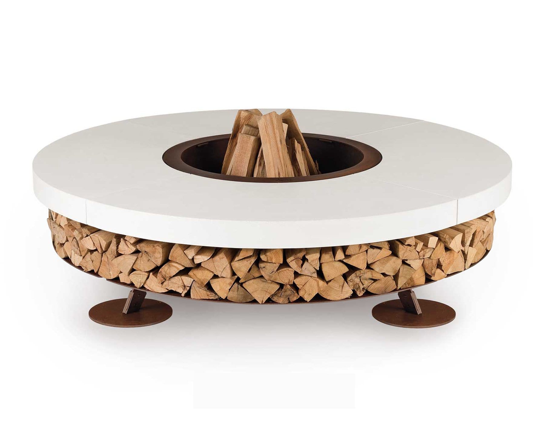 Ercole Outdoor Wood-Burning Fire Pit, Concrete | AK47 DesignArt | JANGEORGe Interior Design