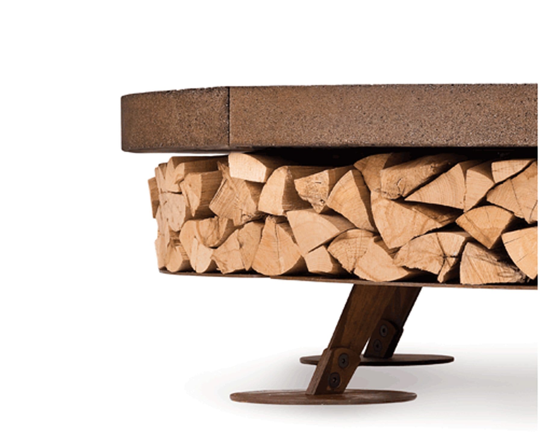 Ercole Outdoor Wood-Burning Fire Pit, Concrete | AK47 DesignArt | JANGEORGe Interior Design