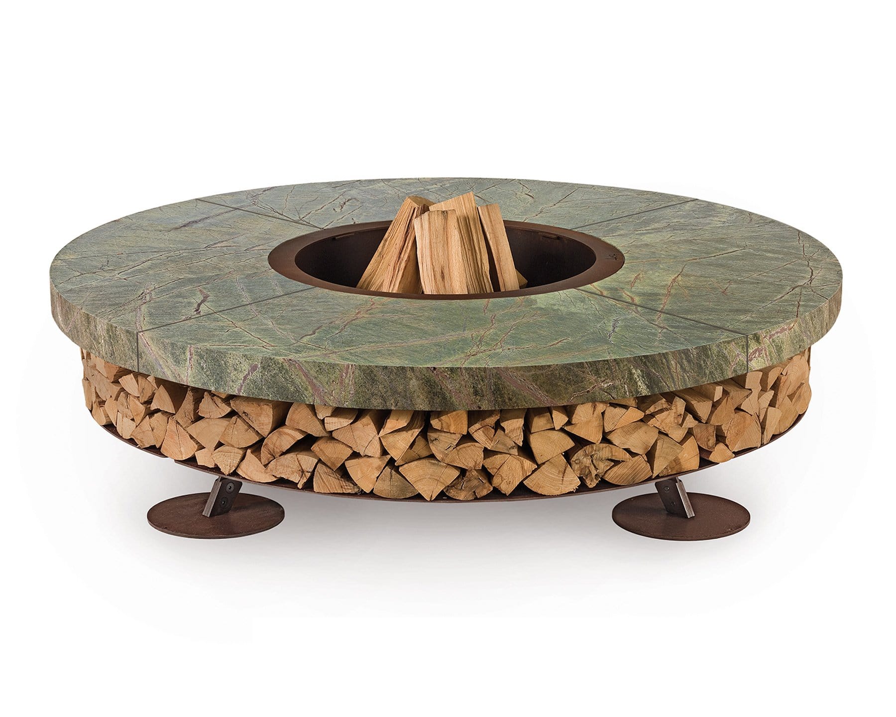 Ercole Outdoor Wood-Burning Fire Pit, Marble | AK47 DesignArt | JANGEORGe Interior Design