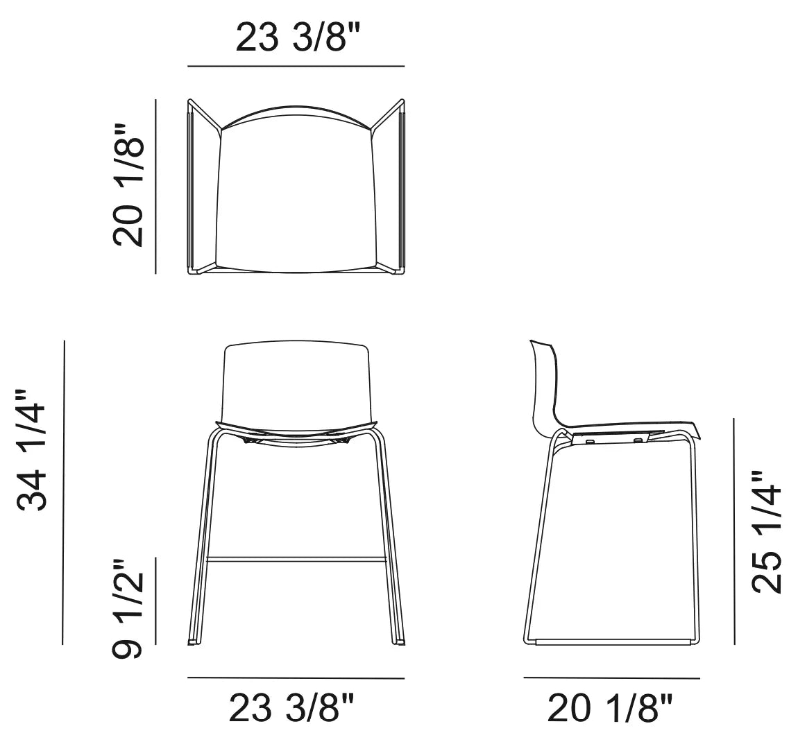 Catifa 46 (0572) Counter Stool | Arper | JANGEORGe Interior Design