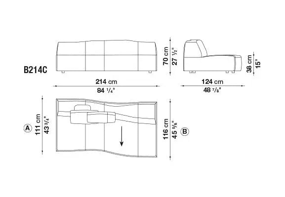 Bend Sofa | B&B Italia | JANGEORGe Interior Design