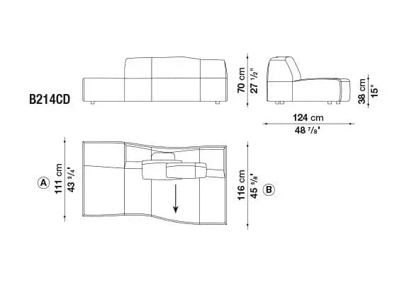 Bend Sofa | B&B Italia | JANGEORGe Interior Design