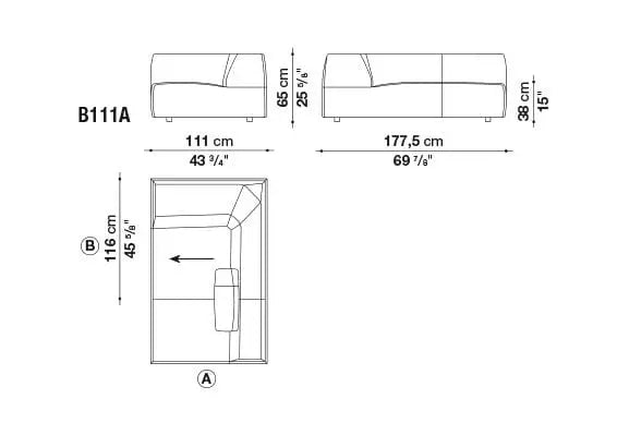 Bend Sofa | B&B Italia | JANGEORGe Interior Design