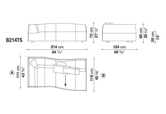 Bend Sofa | B&B Italia | JANGEORGe Interior Design