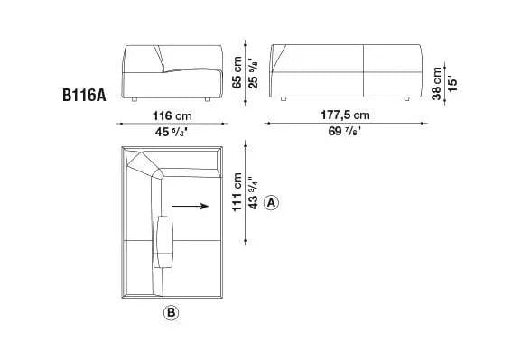 Bend Sofa | B&B Italia | JANGEORGe Interior Design