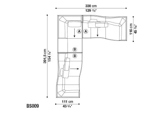 Bend Sofa | B&B Italia | JANGEORGe Interior Design