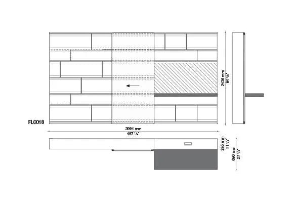 Flat.C Wall System | B&B Italia | JANGEORGe Interior Design