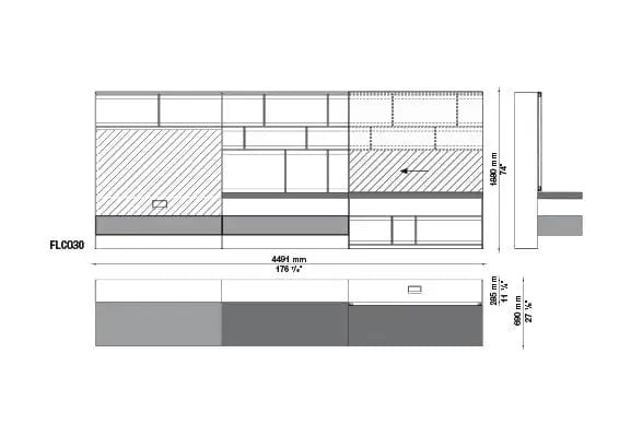 Flat.C Wall System | B&B Italia | JANGEORGe Interior Design