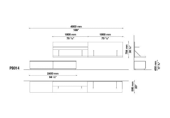 Pab Wallsystem | B&B Italia | JANGEORGe Interior Design