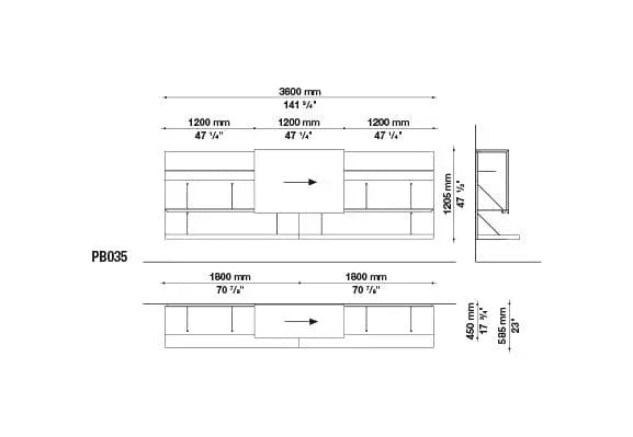 Pab Wallsystem | B&B Italia | JANGEORGe Interior Design