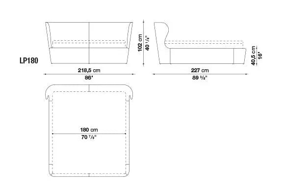 Papilio Bed | B&B Italia | JANGEORGe Interior Design