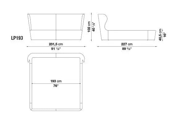 Papilio Bed | B&B Italia | JANGEORGe Interior Design