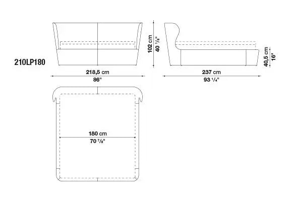 Papilio Bed | B&B Italia | JANGEORGe Interior Design