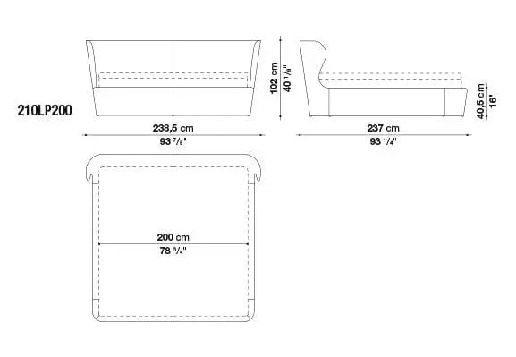 Papilio Bed | B&B Italia | JANGEORGe Interior Design