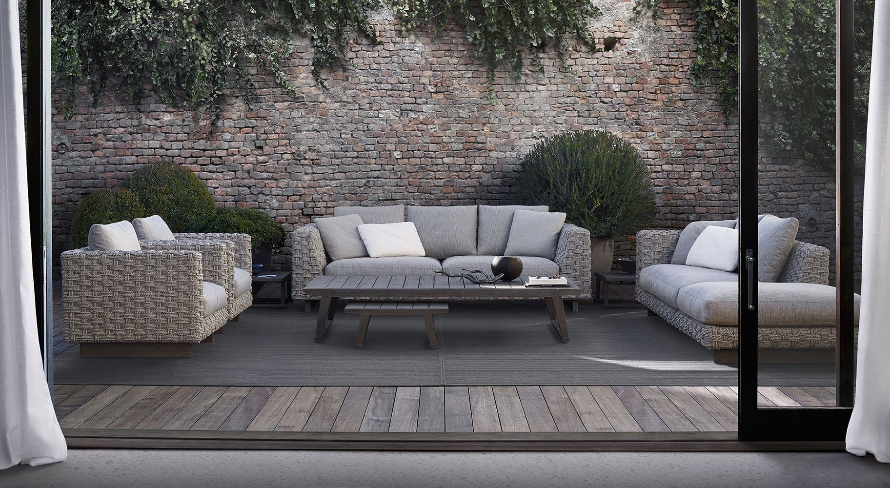 Ray Outdoor Natural Sofa | B&B Italia | JANGEORGe Interior Design