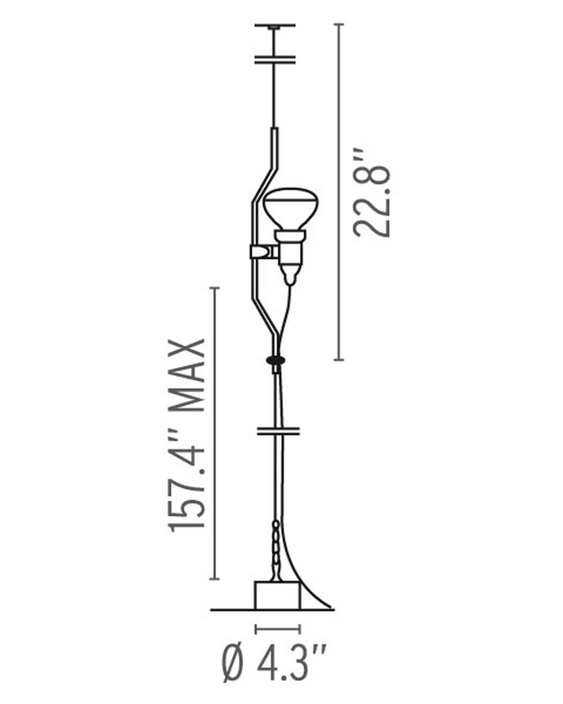 Parentesi - Pendant Ceiling Lamp Dimmable | Flos | JANGEORGe Interior Design