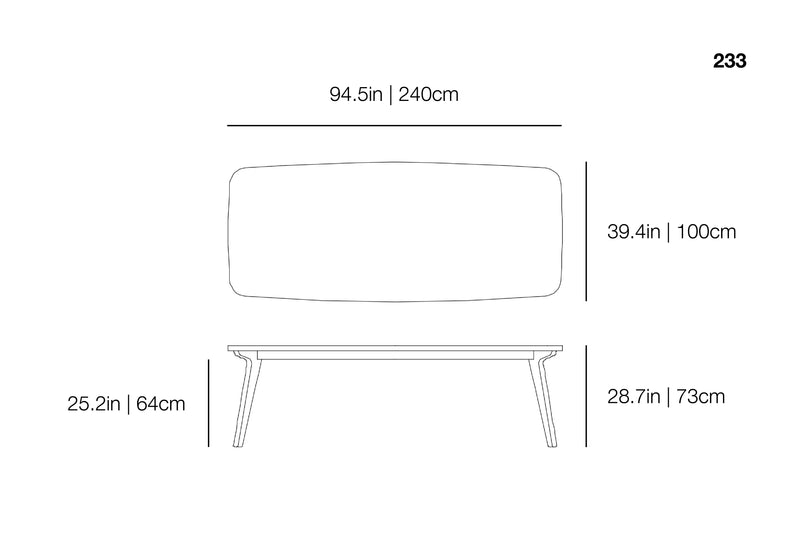 Brick 233 Dining Table | Gervasoni | JANGEORGe Interior Design