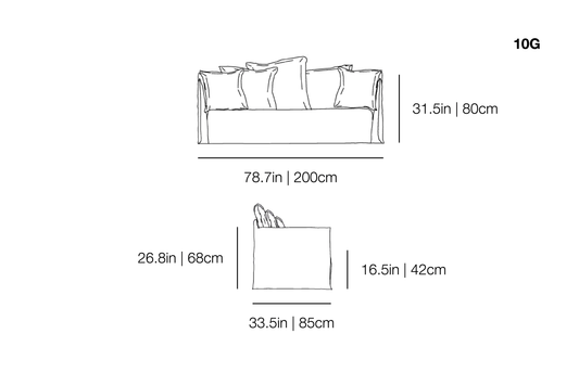 Ghost 10 G Sofa | Gervasoni | JANGEORGe Interior Design