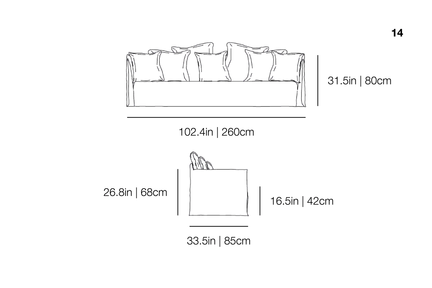 Ghost 14 Sofa | Gervasoni | JANGEORGe Interior Design