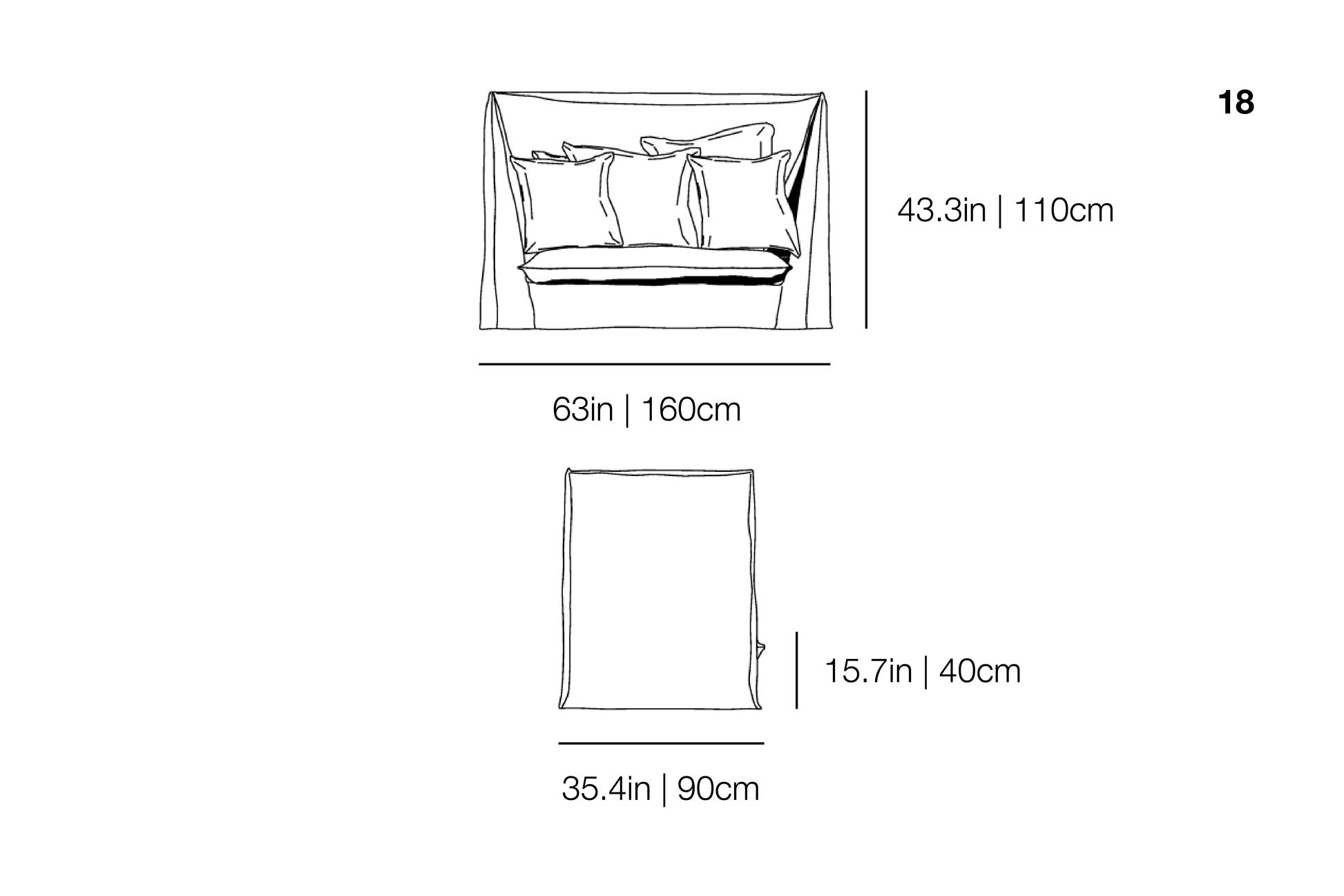 Ghost 18 High Back Sofa | Gervasoni | JANGEORGe Interior Design